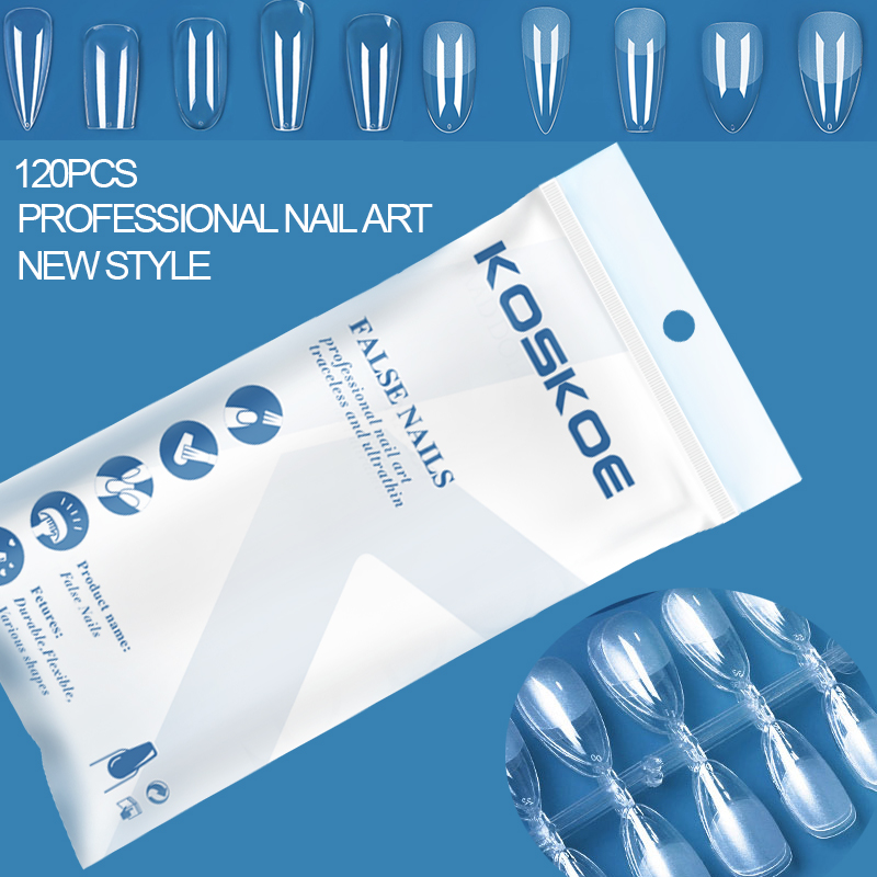Nail Art Xs - 120pcs False Nails Press on Acrylic