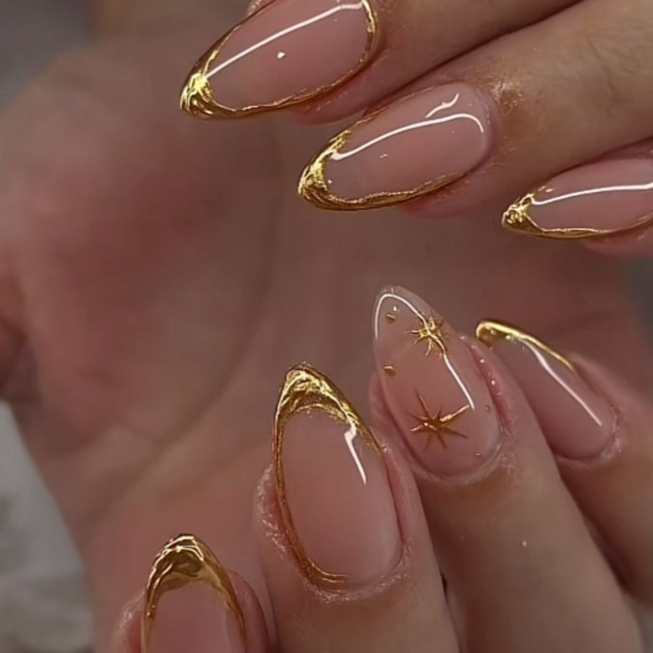 24Pcs Short Almond Nails Set F - Nail Art Ombre recension och pris