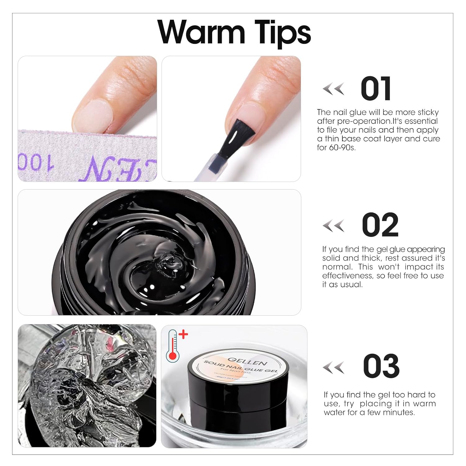 GELLEN Nail Solid Glue Builder - Nail Art Ombre recension och pris
