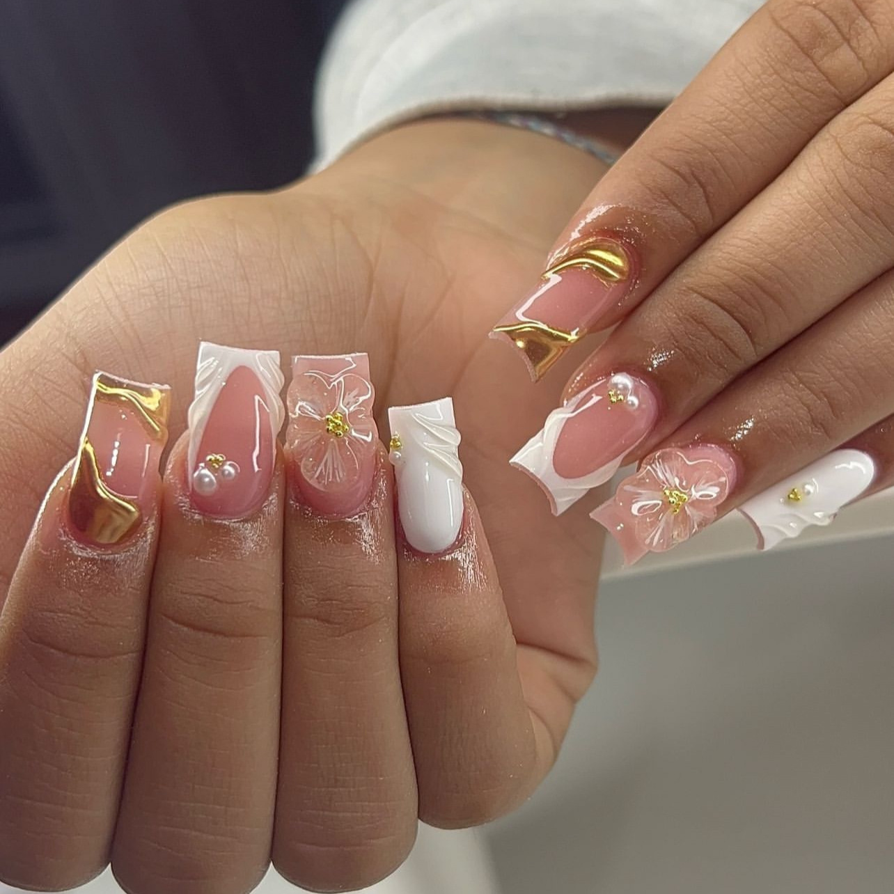 24pcs Wearable Square Press on - Nail Art Aesthetic recension och pris