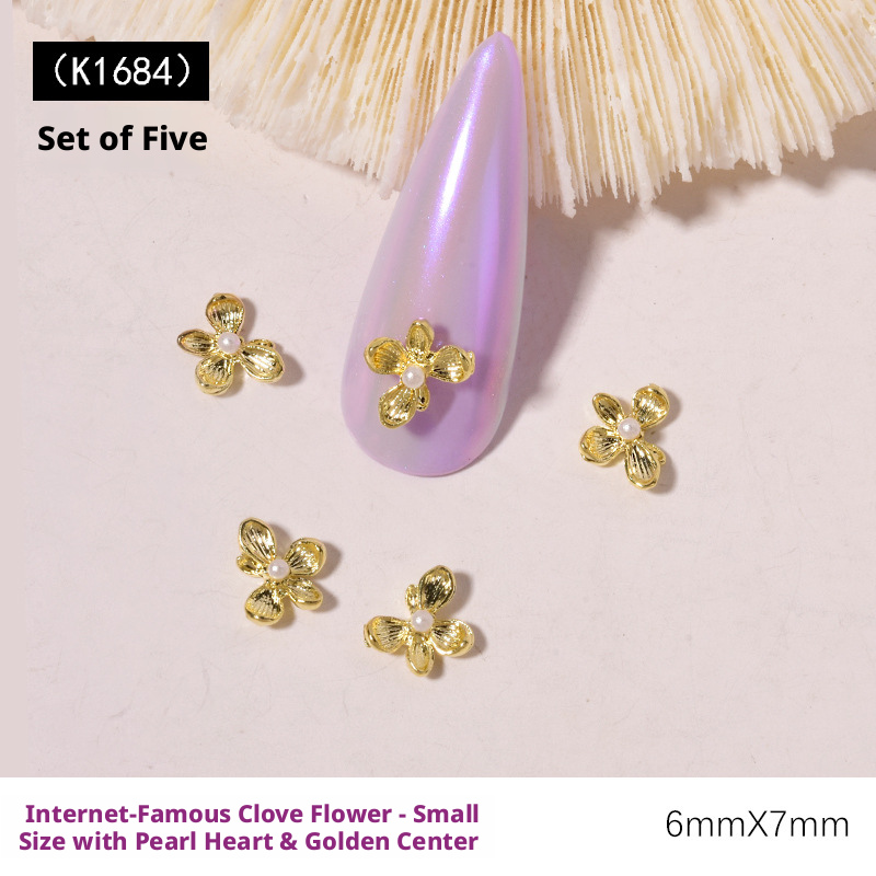 10Pcs Y2K Lilac Flower 3D Nail - Nail Art Lilac recension och pris