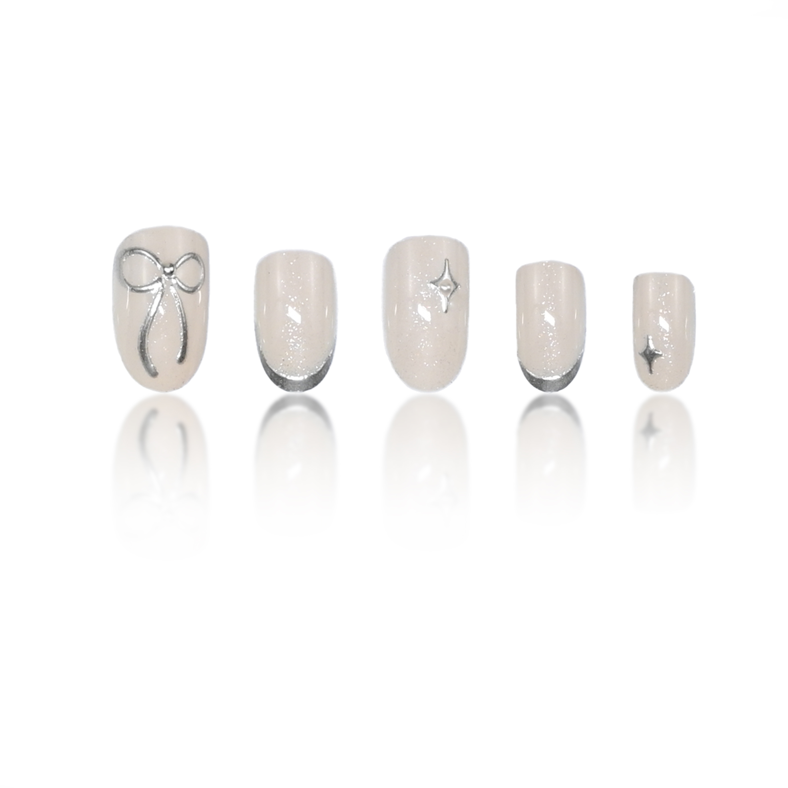 24pcs handmade short round pre - Nail Art Xs recension och pris