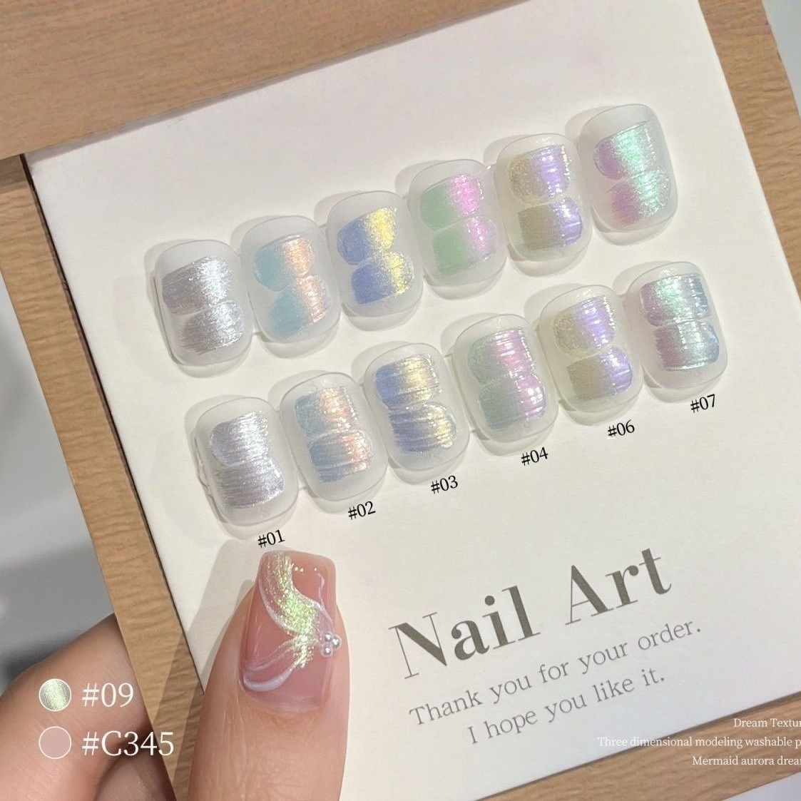 1pc 9-color new popular pattin - Nail Art Ombre recension och pris