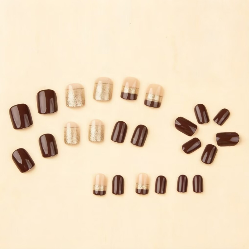 Short Square fake nails for wo - Nail Art Aesthetic recension och pris