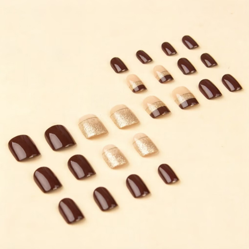 Short Square fake nails for wo - Nail Art Aesthetic recension och pris