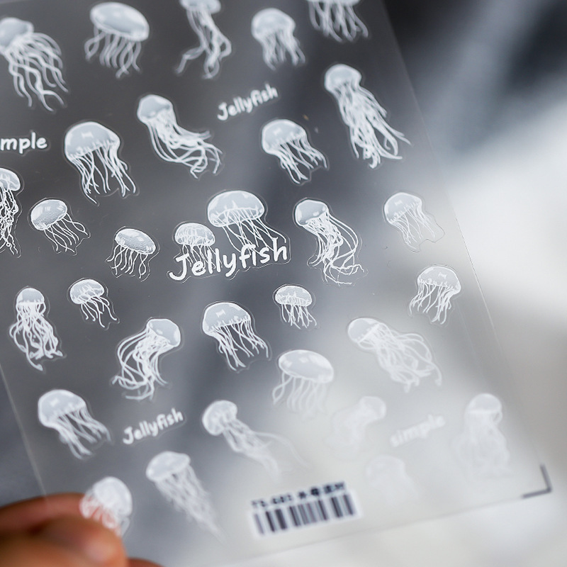 1 Sheet 5D Realistic Relief Si - Nail Art Natural Simple recension och pris
