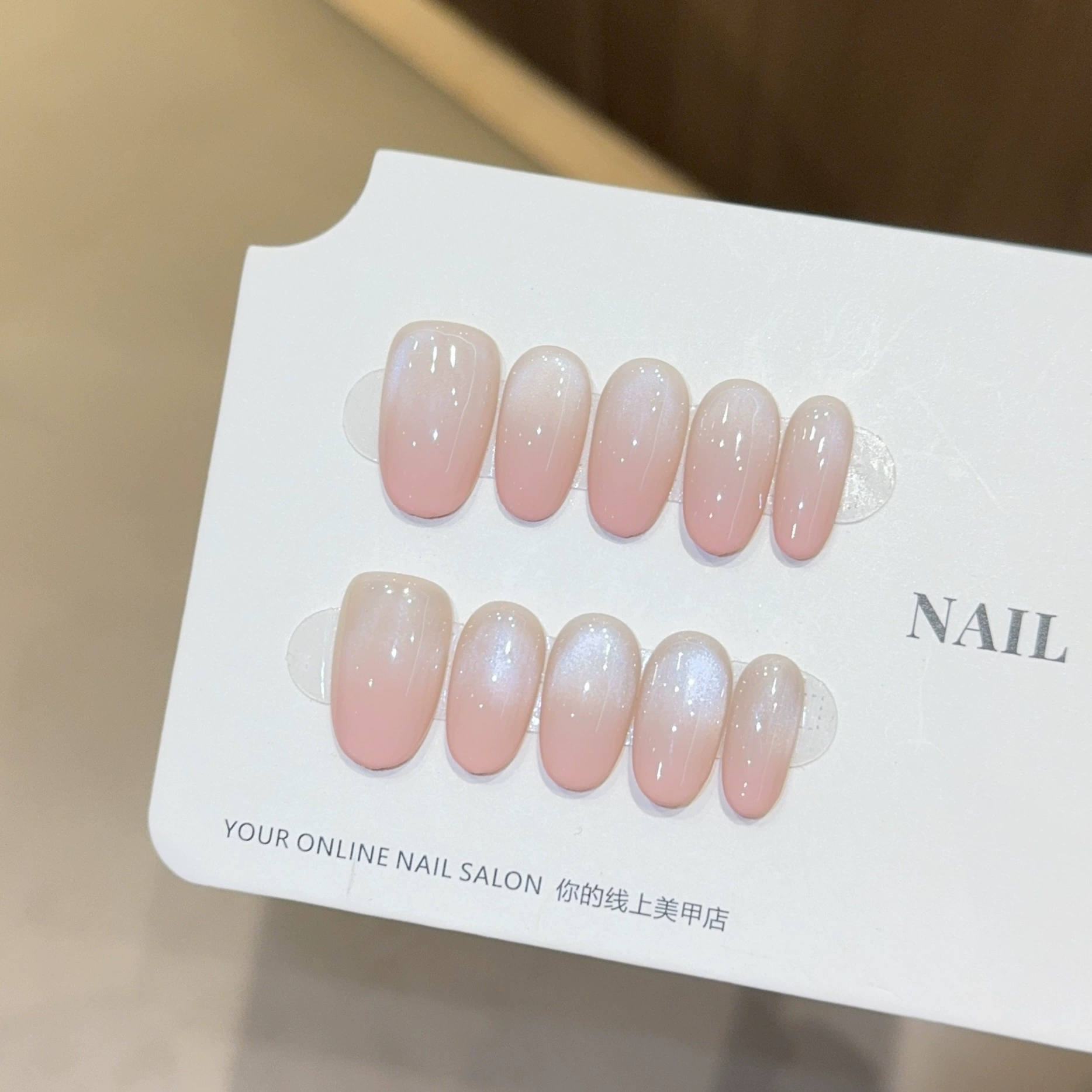 10Pcs Gold Cat Eye Oval Handma - Nail Art Xs recension och pris