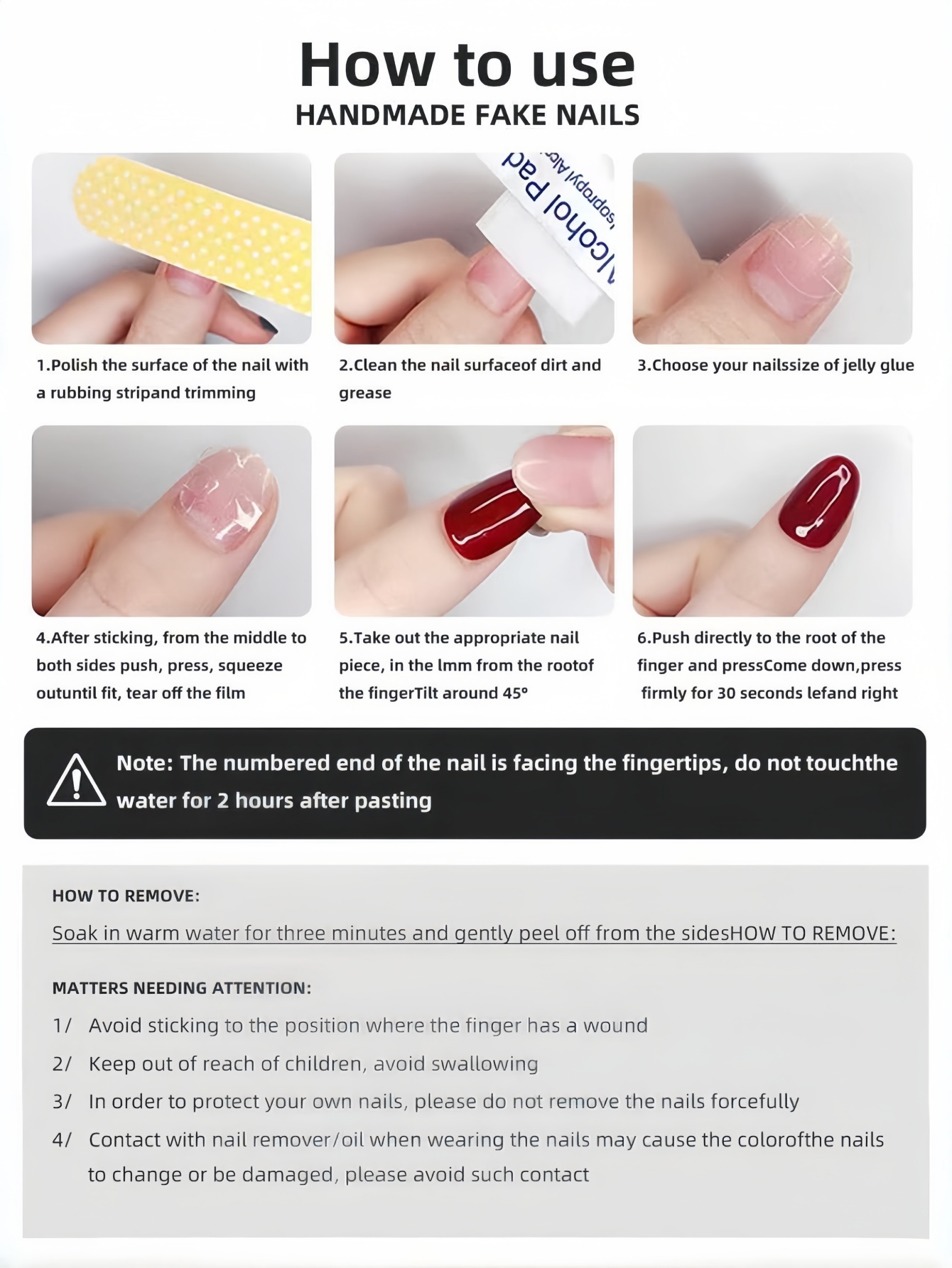 10 Almond-Shaped Nails, Black  - Nail Art Aesthetic recension och pris