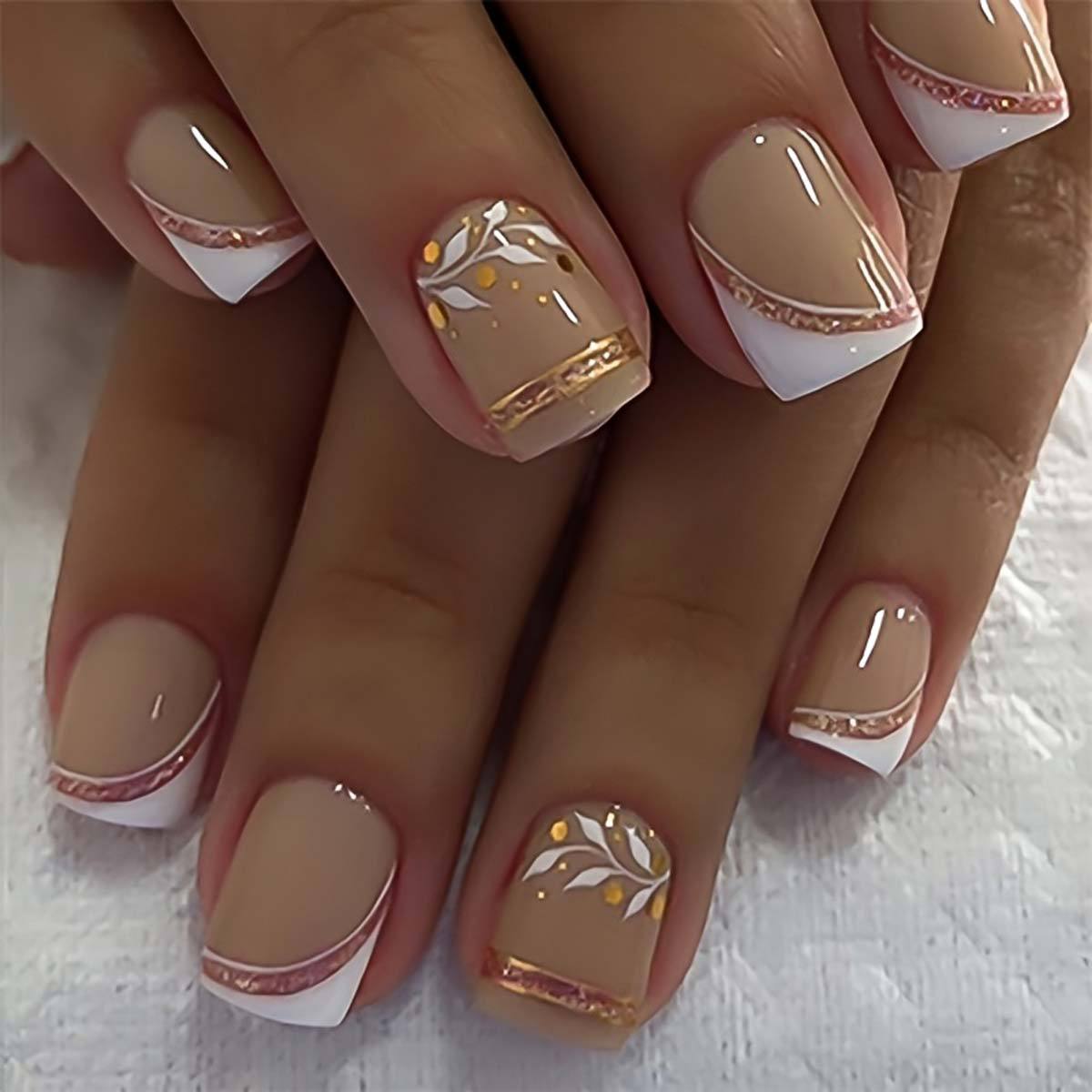 Short Medium fake nails for wo - Nail Art Aesthetic recension och pris