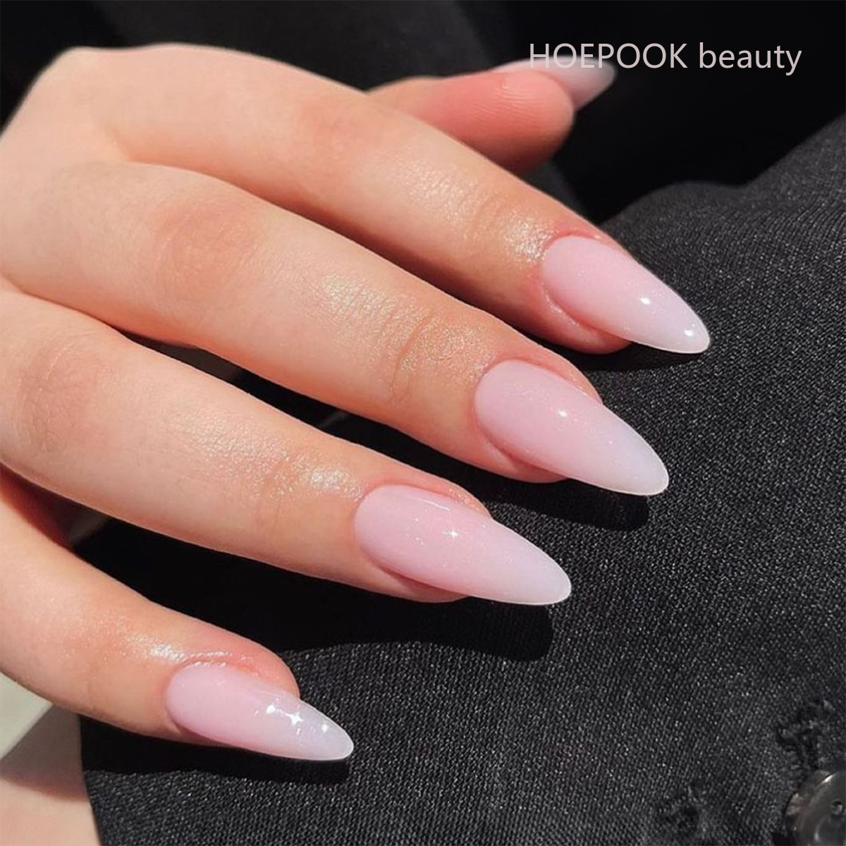 24pcs Pink Gradient Almond Pre - Nail Art Natural Simple recension och pris