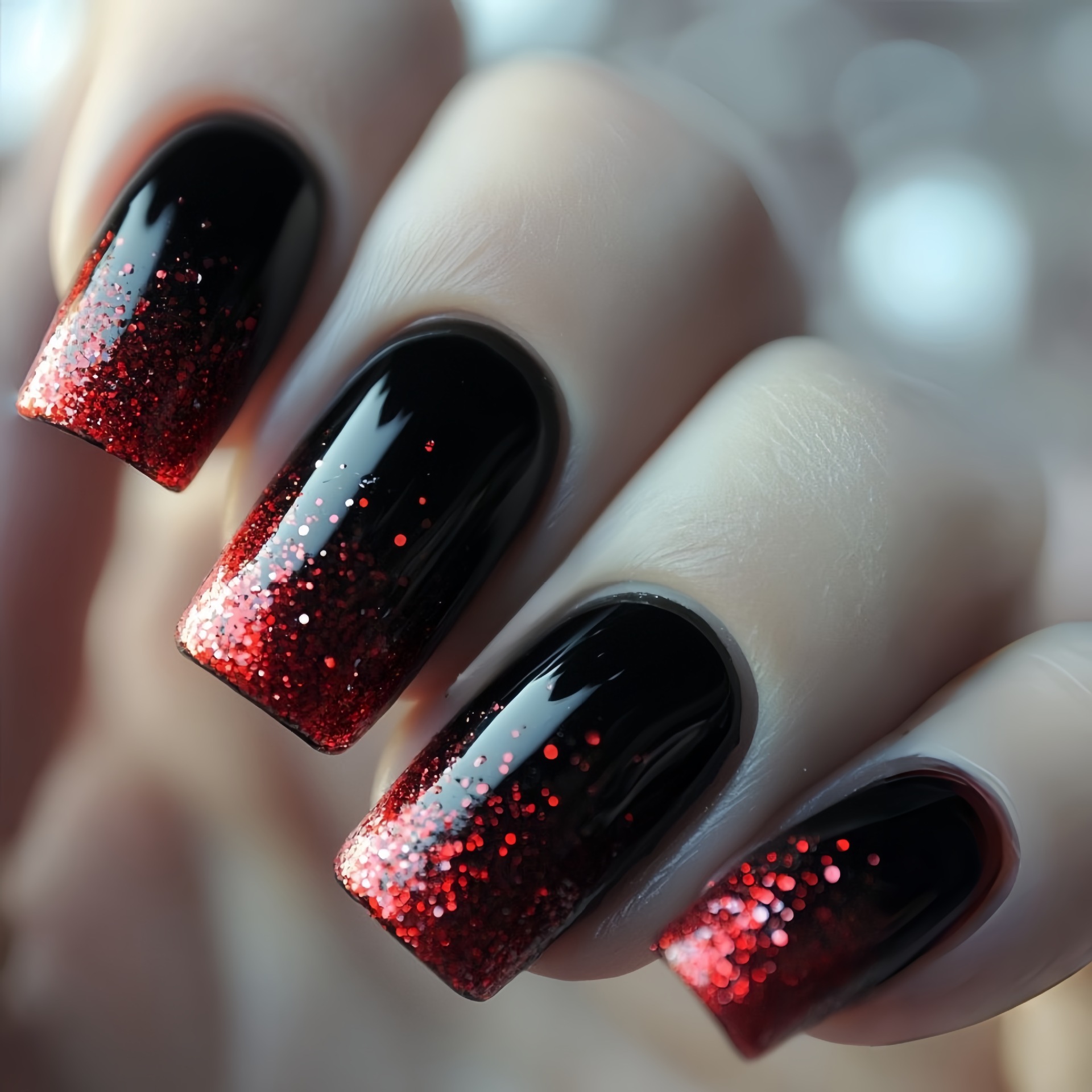 Short Medium fake nails Gradie - Nail Art Aesthetic recension och pris