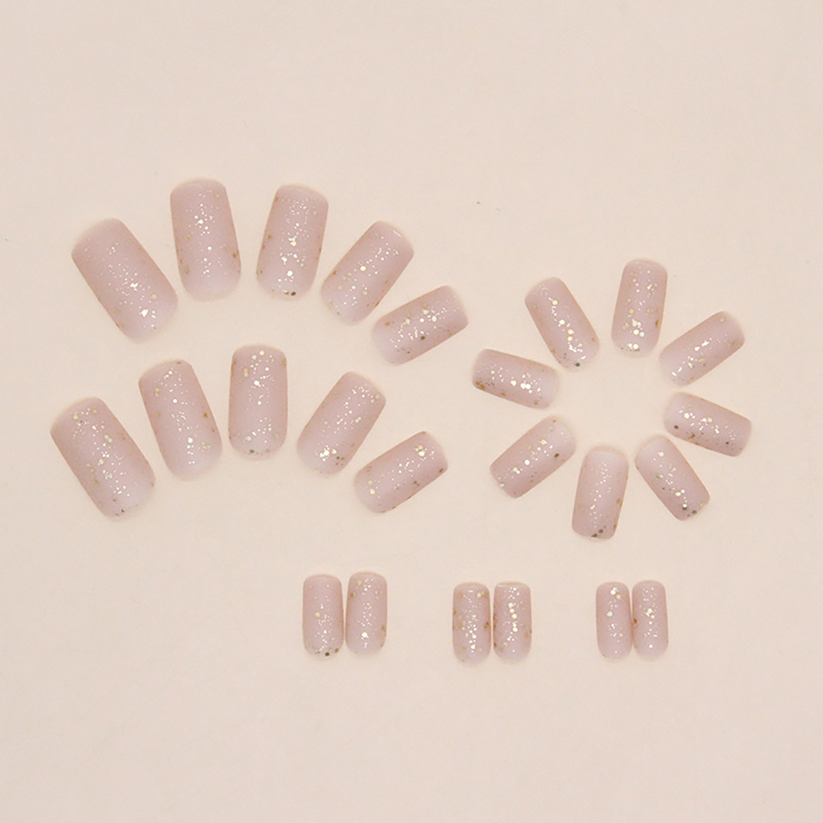 24 pieces of medium square fro - Nail Art Aesthetic recension och pris