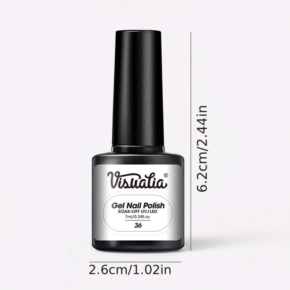 Visuatia # 36 Pure White Nail  - Nail Art Natural Simple recension och pris